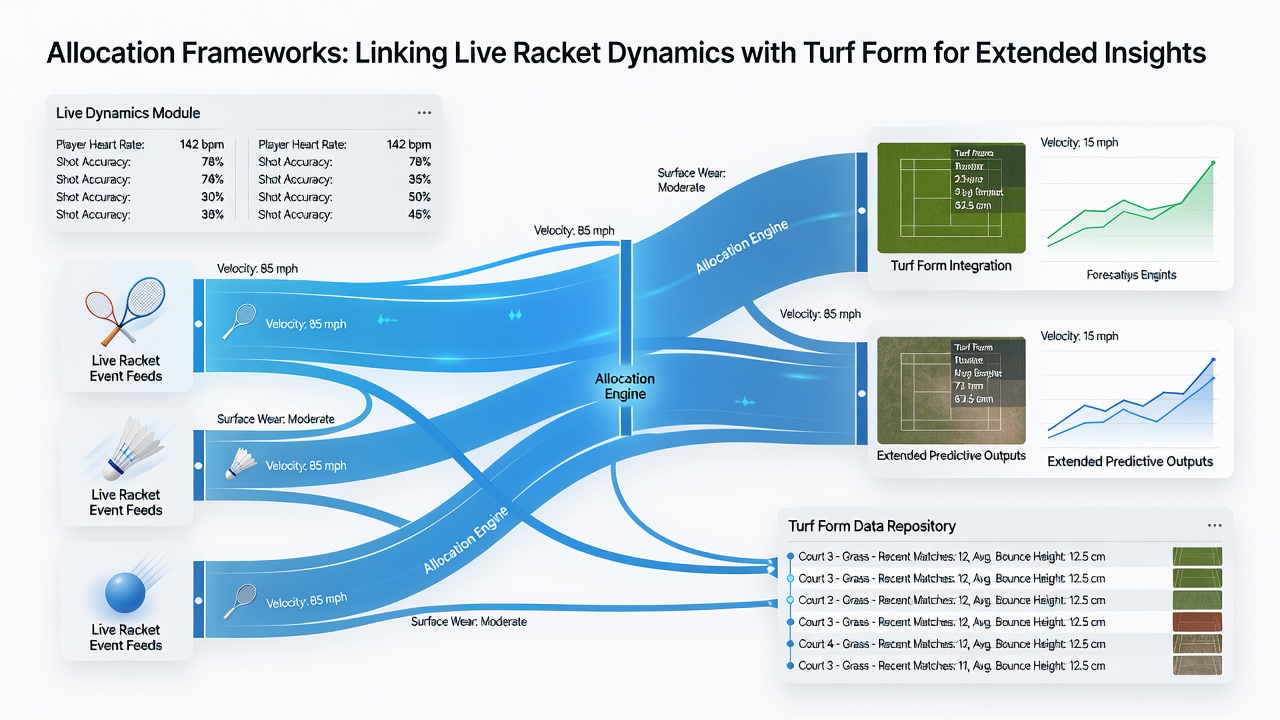 Turf form metrics integrated with live racket event data for cycle planning